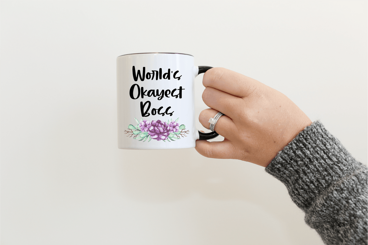 World's Okayest Mom Coffee Mugs | LookHUMAN